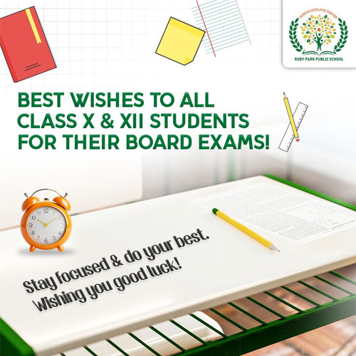 Best Wishes for the Students of Classes X & XII